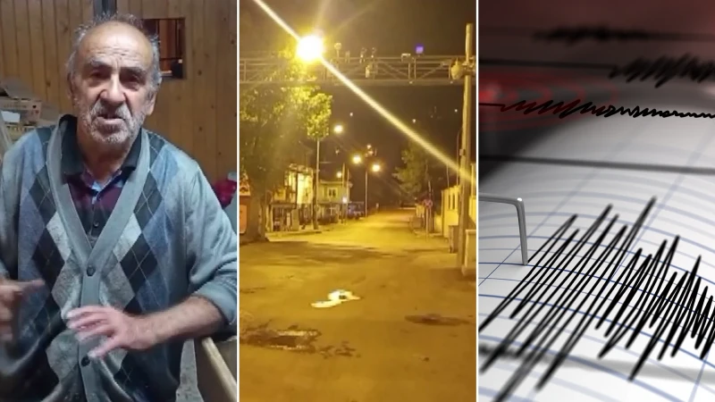 Adana'nın Saimbeyli ilçesinde meydana gelen 5.0 büyüklüğündeki deprem, vatandaşların gece