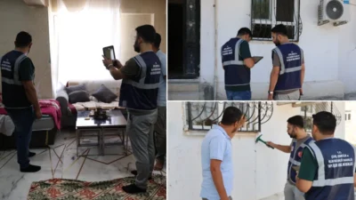 Şanlıurfa'da meydana gelen depremin ardından hasar tespit çalışmaları hızla sürüyor.