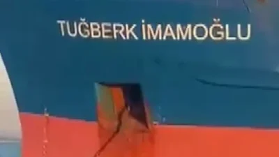 Silivri açıklarında meydana gelen ticari gemi çarpışmasında 10 personelden haber