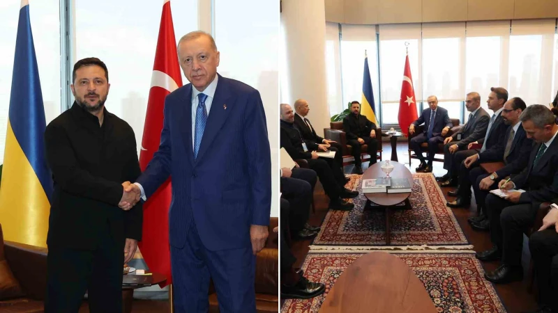 Cumhurbaşkanı Erdoğan ve Ukrayna Devlet Başkanı Zelenski, New York'ta serbest