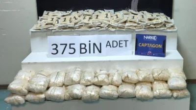MİT ve Adana Emniyeti'nin ortak operasyonunda 375 bin uyuşturucu hap