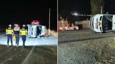 Van'ın Başkale ilçesinde minibüs ile kamyonun çarpışması sonucu 13 kişi