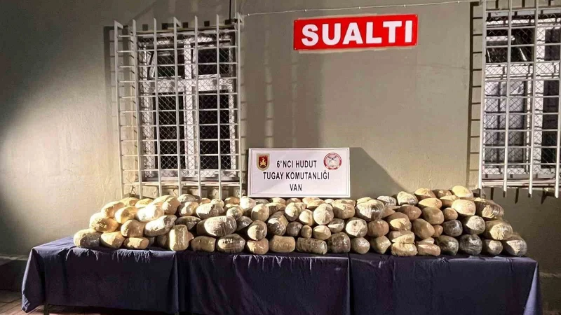 Van hudut hattında gerçekleştirilen operasyonda 412 kilo uyuşturucu madde ele