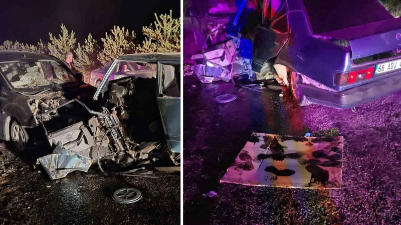 Sorgun ilçesinde meydana gelen kazada bir kişi hayatını kaybetti, iki