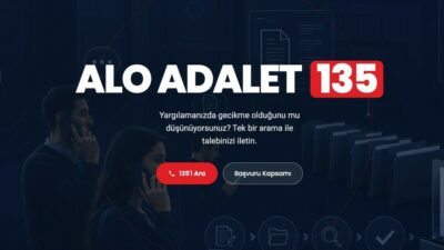 Adalet Bakanı Gürlek, Alo Adalet 135 hattının elektronik başvuru sistemine
