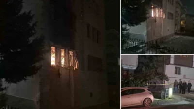 Çankaya'da bir dairede meydana gelen doğal gaz patlaması sonucu çıkan