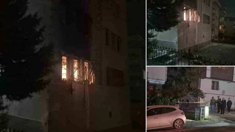 Çankaya'da bir dairede meydana gelen doğal gaz patlaması sonucu çıkan
