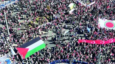 Gazze'deki olaylara dikkat çekmek amacıyla 7 Ekim'de Ankara'da düzenlenecek yürüyüşte,