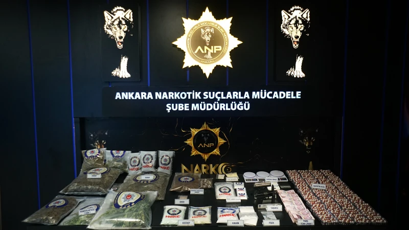 Ankara’da düzenlenen uyuşturucu operasyonlarında 95 kişi gözaltına alındı; 32 kişi