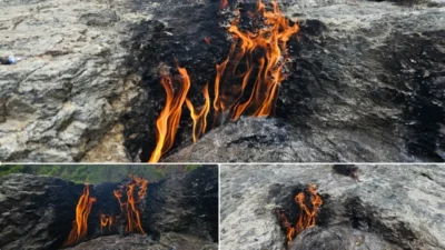 Antalya'nın Yanartaş'ı, binlerce yıl süren doğal ateşiyle ziyaretçileri kendine çekiyor.
