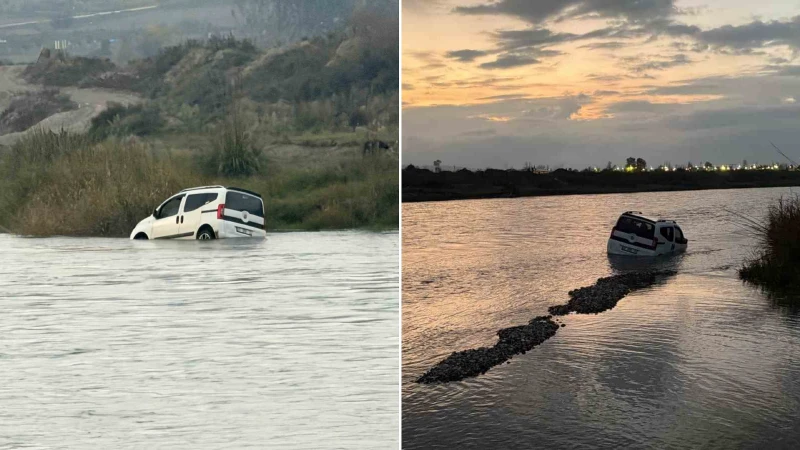 Tokat'ta balık tutmaya giden dört arkadaş, Kelkit Çayı'nda park ettikleri