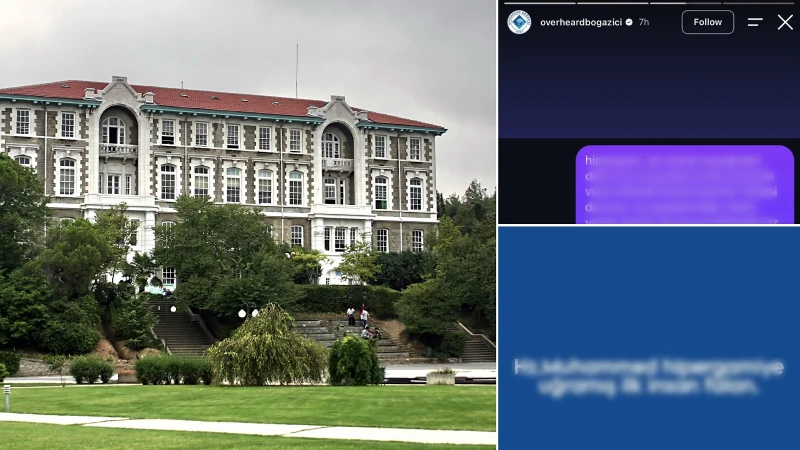 Boğaziçi Üniversitesi'nde yapılan alaycı paylaşımlar, toplumsal tepkilere yol açtı. İslam