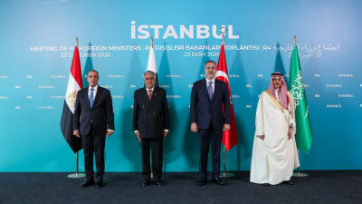 Türkiye, Mısır, Pakistan ve Suudi Arabistan Dışişleri Bakanları, İstanbul'da düzenledikleri