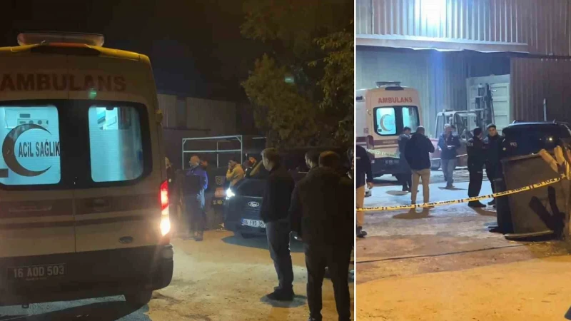 Bursa'nın Nilüfer ilçesinde forkliftle kaldırılan demir bloğun düşmesi sonucu 24