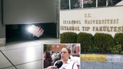 İstanbul Tıp Fakültesi'nde bir sağlık çalışanının kadınları gizlice kaydettiği ortaya