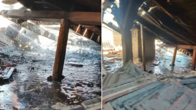 Denizli'nin Çivril ilçesinde eski belediye binasında çıkan yangın, itfaiye ekipleri