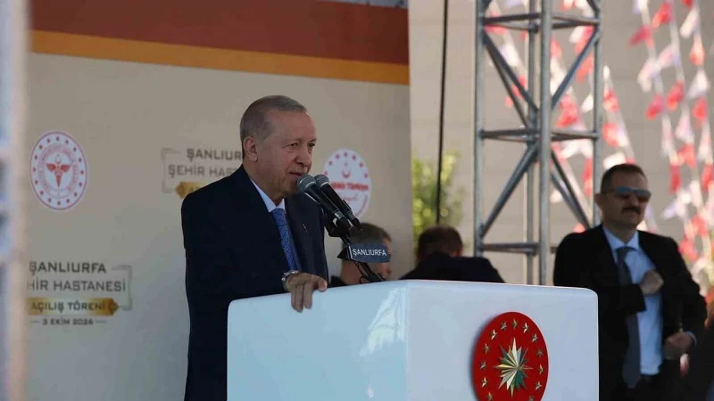 Cumhurbaşkanı Erdoğan, Şanlıurfa Şehir Hastanesi açılışında Türkiye ekonomisindeki fon sorunlarına