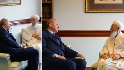 Cumhurbaşkanı Erdoğan, Emir Buhari Tekkesi'nde Kur’an hocası Ali Kemal Hut