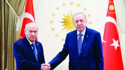 Erdoğan ve Bahçeli, Külliye'de bir araya gelerek terörle mücadeleden yeni