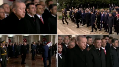 Cumhurbaşkanı Erdoğan, 29 Ekim Cumhuriyet Bayramı dolayısıyla Anıtkabir'de tören düzenledi.