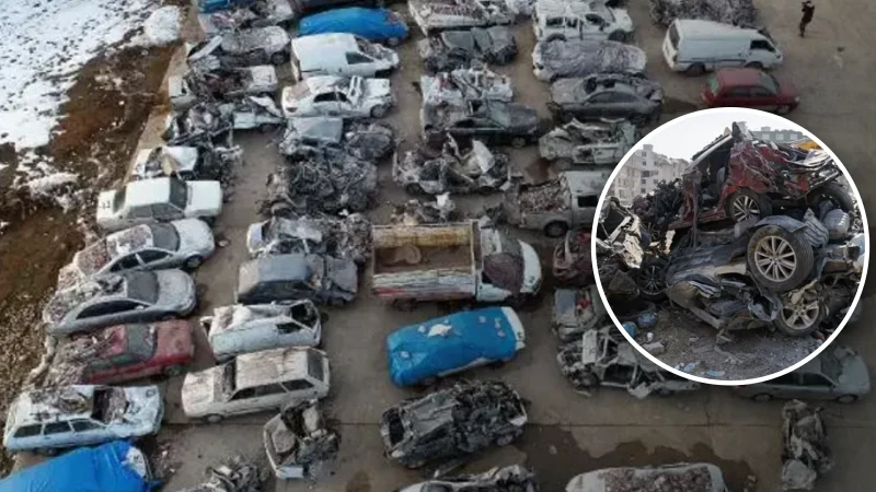 Hatay'daki depremlerde hasar gören araçlarla dolandırıcılık yapan 14 kişi gözaltına