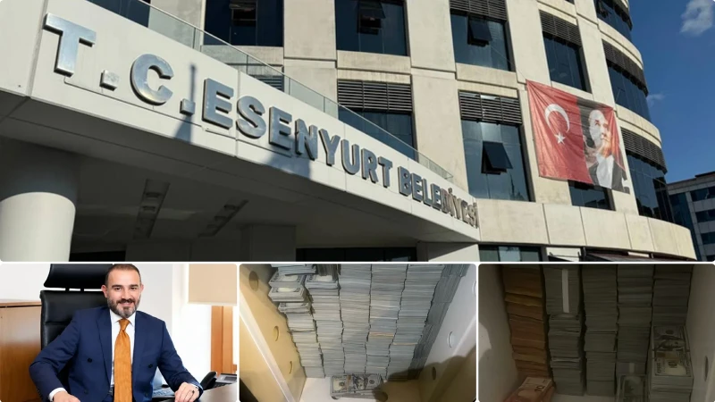 Esenyurt Belediyesi'nde yürütülen yolsuzluk soruşturmasında, rüşvet paralarının saklandığı bir evde
