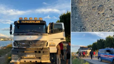 Antalya'nın Gazipaşa ilçesinde seyir halindeyken kamyona düzenlenen silahlı saldırıda sürücü