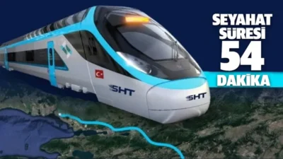 Hızlı tren seferleri ile seyahat süresi 54 dakikaya düşerken, ulaşımda