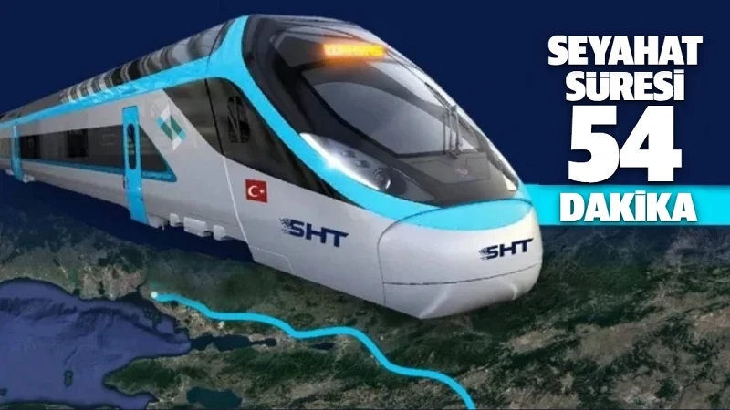 Hızlı tren seferleri ile seyahat süresi 54 dakikaya düşerken, ulaşımda