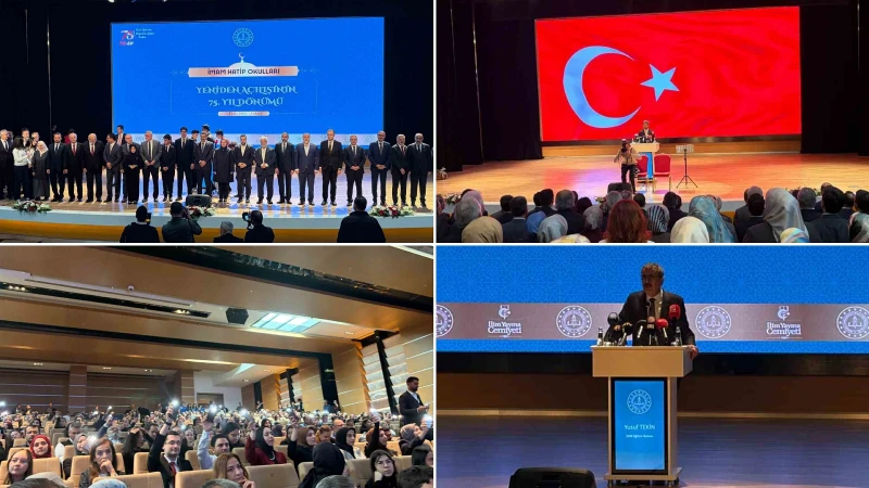 Bakan Tekin, imam hatip okullarının 75. yıl dönümünde önemli açıklamalarda
