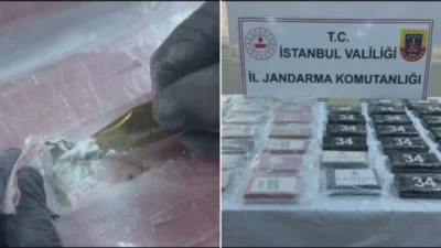 Eyüpsultan'da gerçekleştirilen operasyonda 50 kilogram kokain ele geçirildi, iki şüpheli