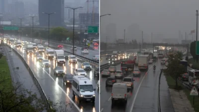 İstanbul'da sabah saatleri, etkili yağış nedeniyle yoğun trafikle başlıyor. Özellikle