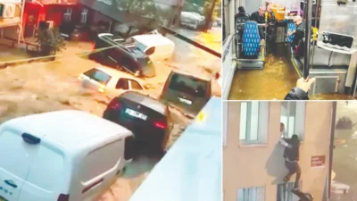İstanbul'da beklenmedik sağanak yağış sonrası sel felaketi yaşandı. Kent genelinde