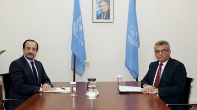 KKTC Cumhurbaşkanı Tufan Erhürman ile GKRY Lideri Nikos Hristodulidis, güven