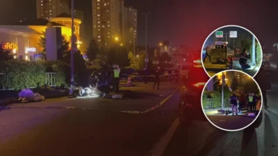 Küçükçekmece'de otomobil ile çarpışan motosiklet sürücüsü Emre Seyhat yaşamını yitirirken,