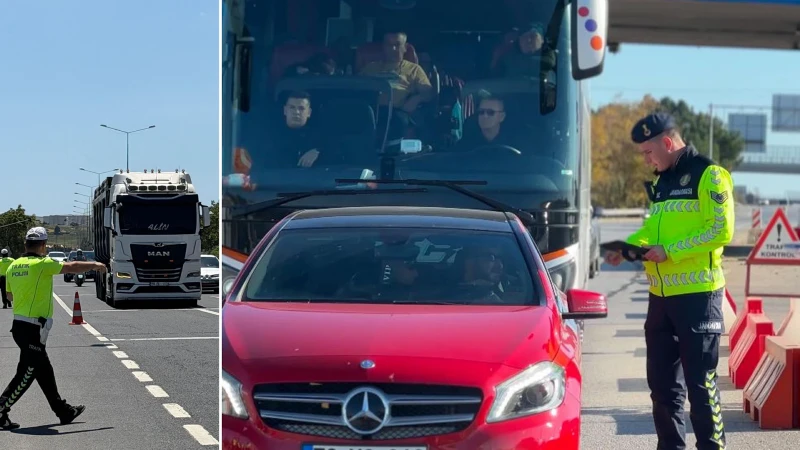 Malkara'da polis ve jandarma yol kontrol noktalarının bilgilerini paylaşan WhatsApp