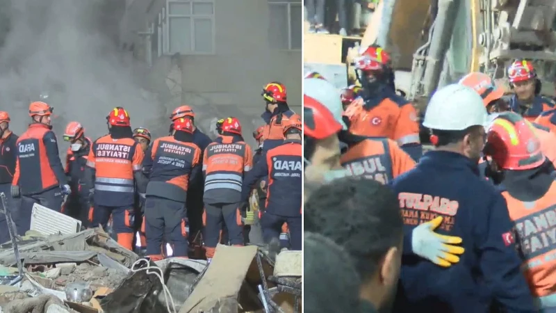 Maltepe'de çöken binada hayatını kaybedenlerin sayısı üçe yükseldi. Arama kurtarma
