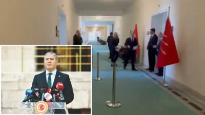 Meclis koridorunda yaşanan bant olayı, siyasi gerginlikleri bir kez daha