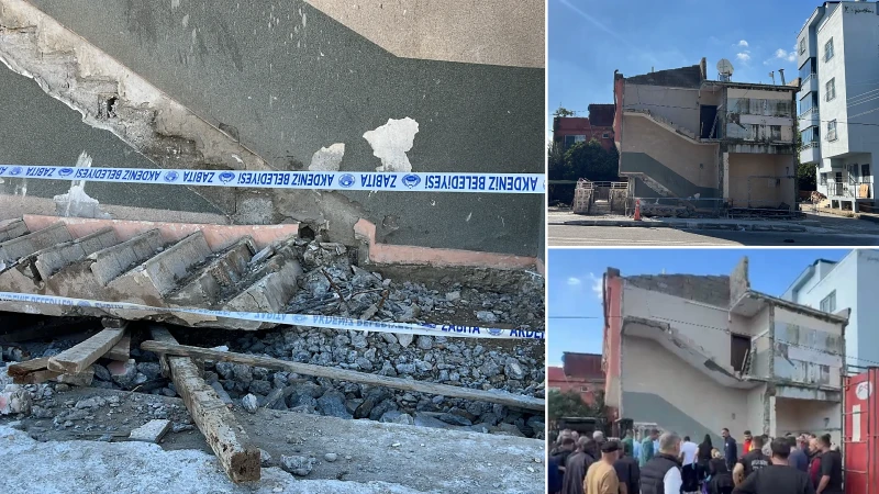 Mersin'de tadilat yaptığı evde çöken merdivenin altında kalan 56 yaşındaki