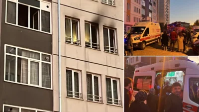 Nevşehir'de bir apartmanda çıkan yangın sonrası altı kişi dumandan etkilendi.
