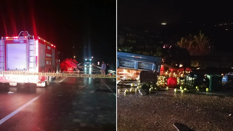 Sakarya'nın Geyve ilçesinde meydana gelen zincirleme trafik kazasında iki kişi