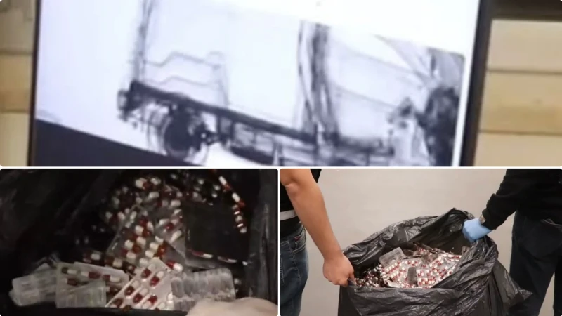 İpsala Sınır Kapısı'nda düzenlenen operasyonda, bir araçtan 17 bin 121