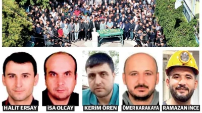Soma'da meydana gelen maden göçüğünde hayatını kaybeden 5 madenci, memleketlerinde