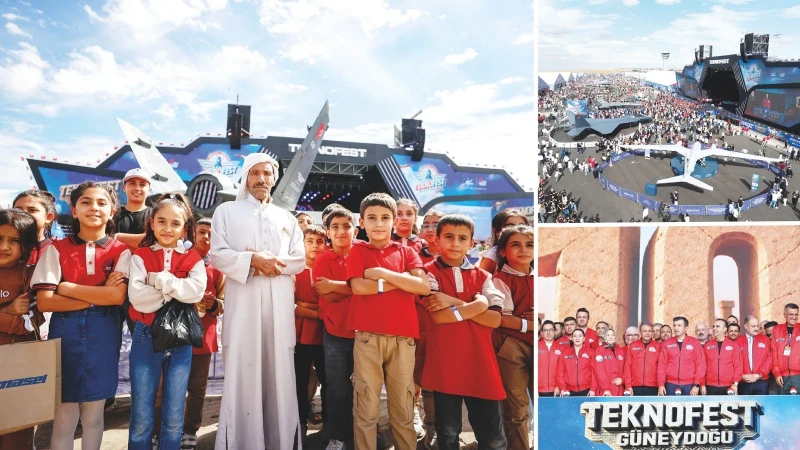 TEKNOFEST Güneydoğu, Şanlıurfa'da teknoloji meraklılarını buluşturdu. 1,6 milyon gencin katılımıyla,