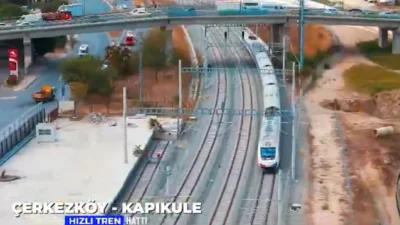 Halkalı-Kapıkule Hızlı Tren Hattı'nın 153 kilometrelik bölümü, Cumhurbaşkanı Erdoğan'ın katılımıyla