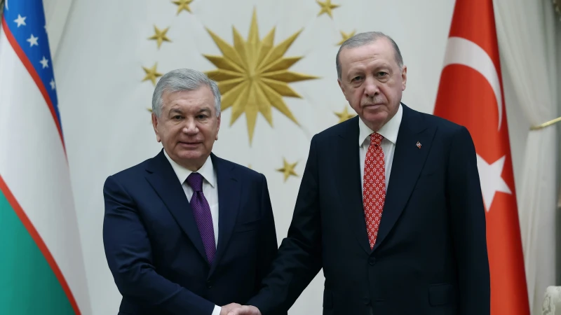 Cumhurbaşkanı Erdoğan, Özbekistan Cumhurbaşkanı Mirziyoyev ile stratejik iş birliği anlaşmaları