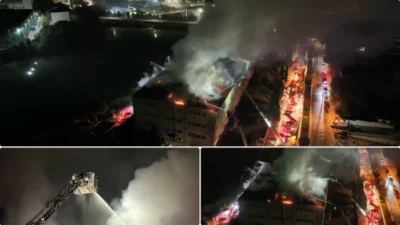 Tuzla'daki ayakkabı fabrikasında çıkan yangın, itfaiye ekiplerinin yoğun müdahalesiyle kontrol