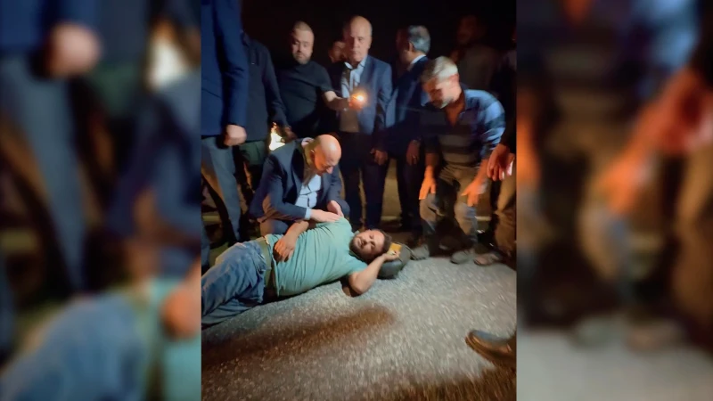 Adıyaman'da bir kaza sonrası yaralanan Hakan Ç.'ye, Vali ve Milletvekili